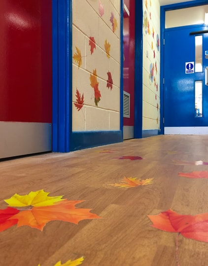 Murals for schools floor graphics