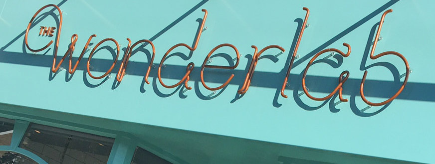 Shopfront Sign made from formed glass