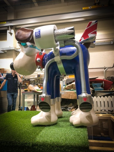 Gromit is ready for take off!