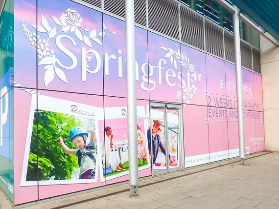 Retail Hoarding Installation + Graphics Application