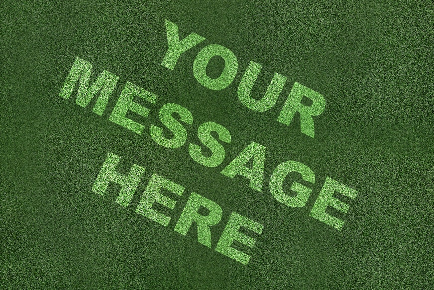 Stencilled Grass Graphics