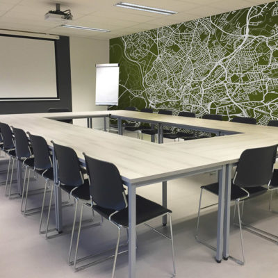 School classroom graphics A large map graphic shown in a school classroom