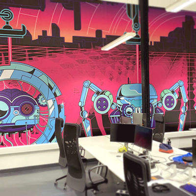 Office wall graphics for RipJar