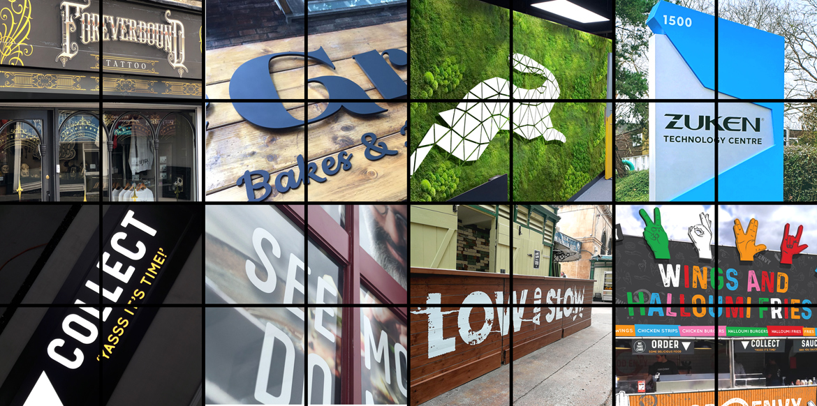 Local Business Signs Hero Shot Local Business Signs montage of images