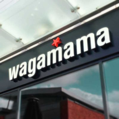 Business Signage for Restaurant Chain, Wagamama