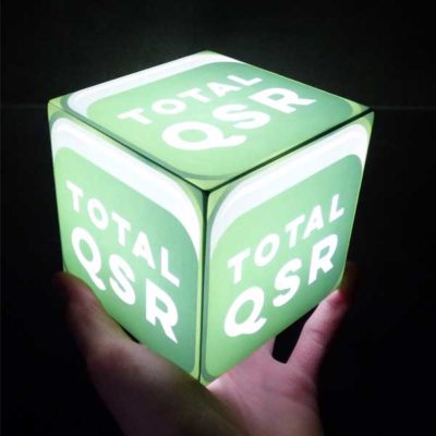 Custom illuminated box for Total QSR