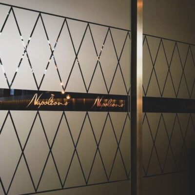 Etch effect graphics for Napoleon's Casino in Manchester