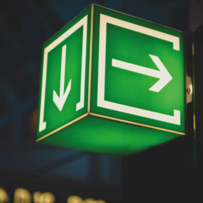 Illuminated wayfinding signage Illuminated wayfinding signage