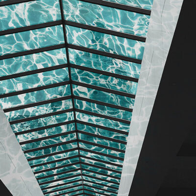 Surface transformation of a glass atrium Surface transformation of a glass atrium