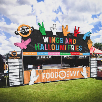 Pop Up Restaurant Signage for a mobile catering van