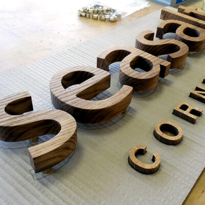 Wooden Shopfront Signage