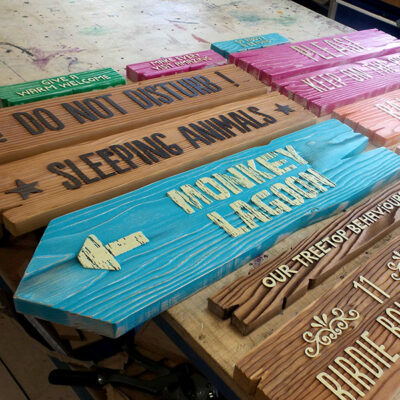 Wooden Wayfinding Signage