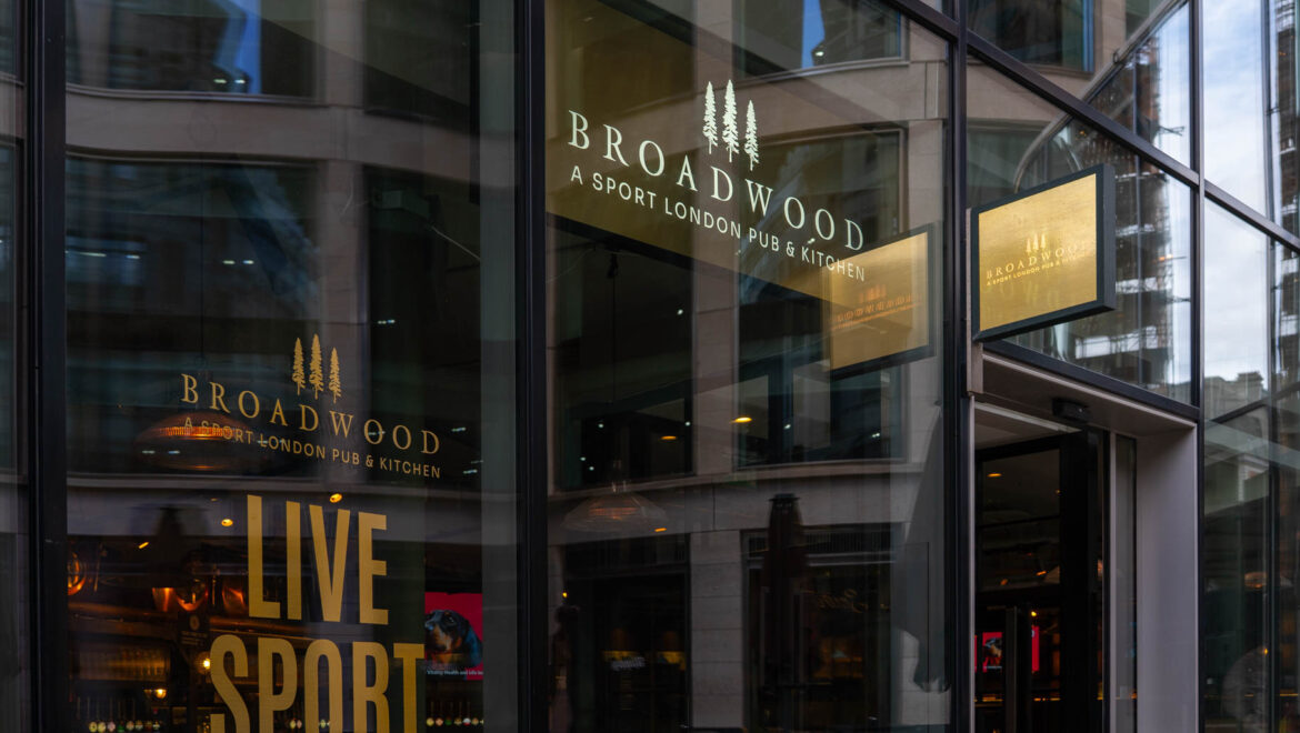 Broadwood Window Graphics Projecting Sign